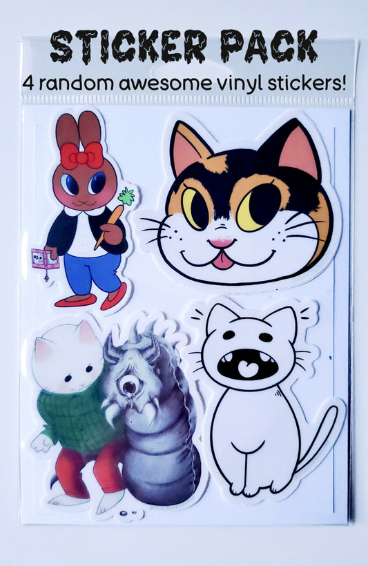 Vinyl Sticker 4 Pack