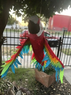 Red Macaw Parrot Piñata