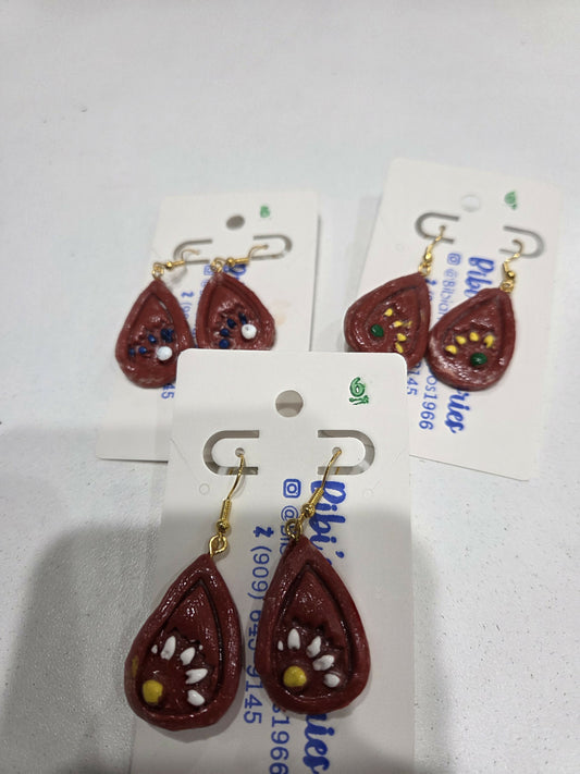 Gota Mexican barro earrings