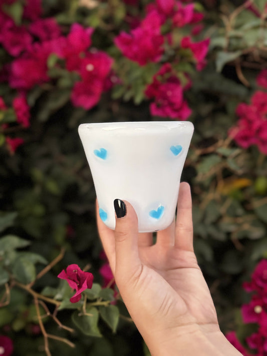 White Heart Cups