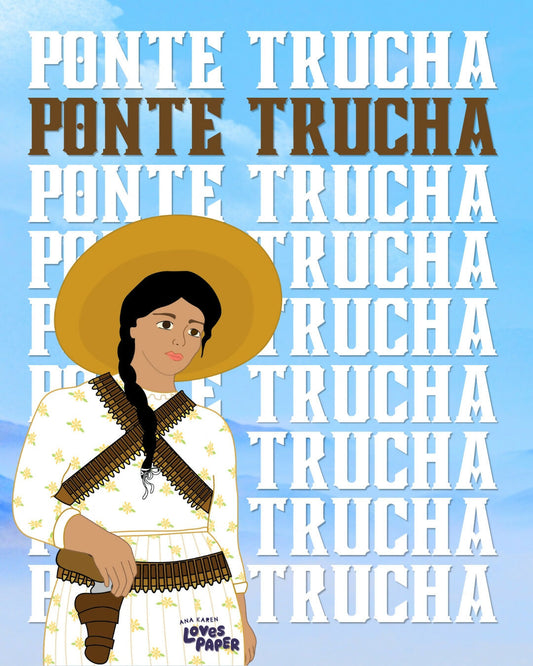 Ponte Trucha Adelita Sticker