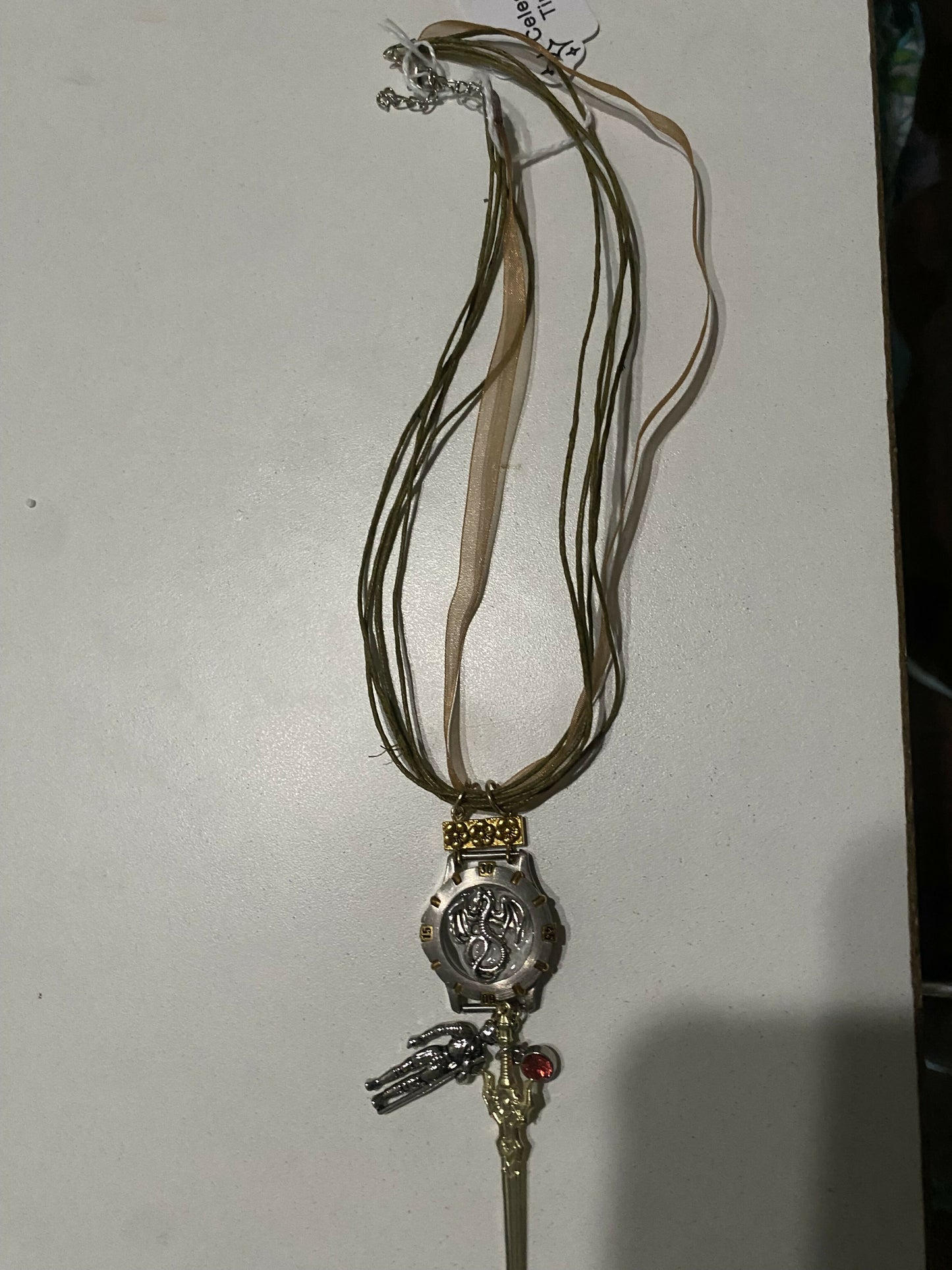 Celestialtings Watch dragon sword dagger necklace