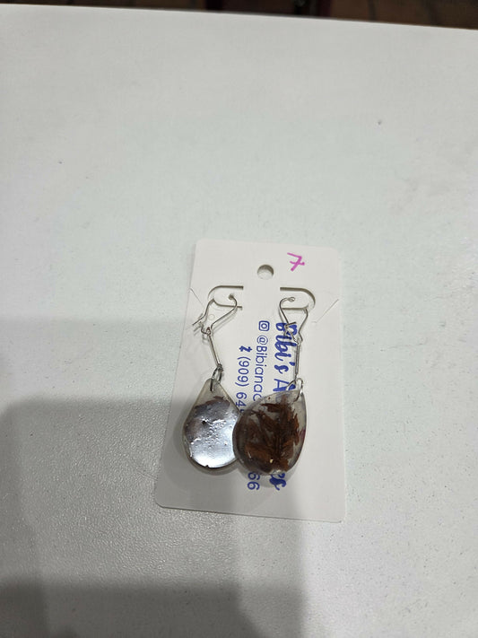 Aretes resina con cemillas