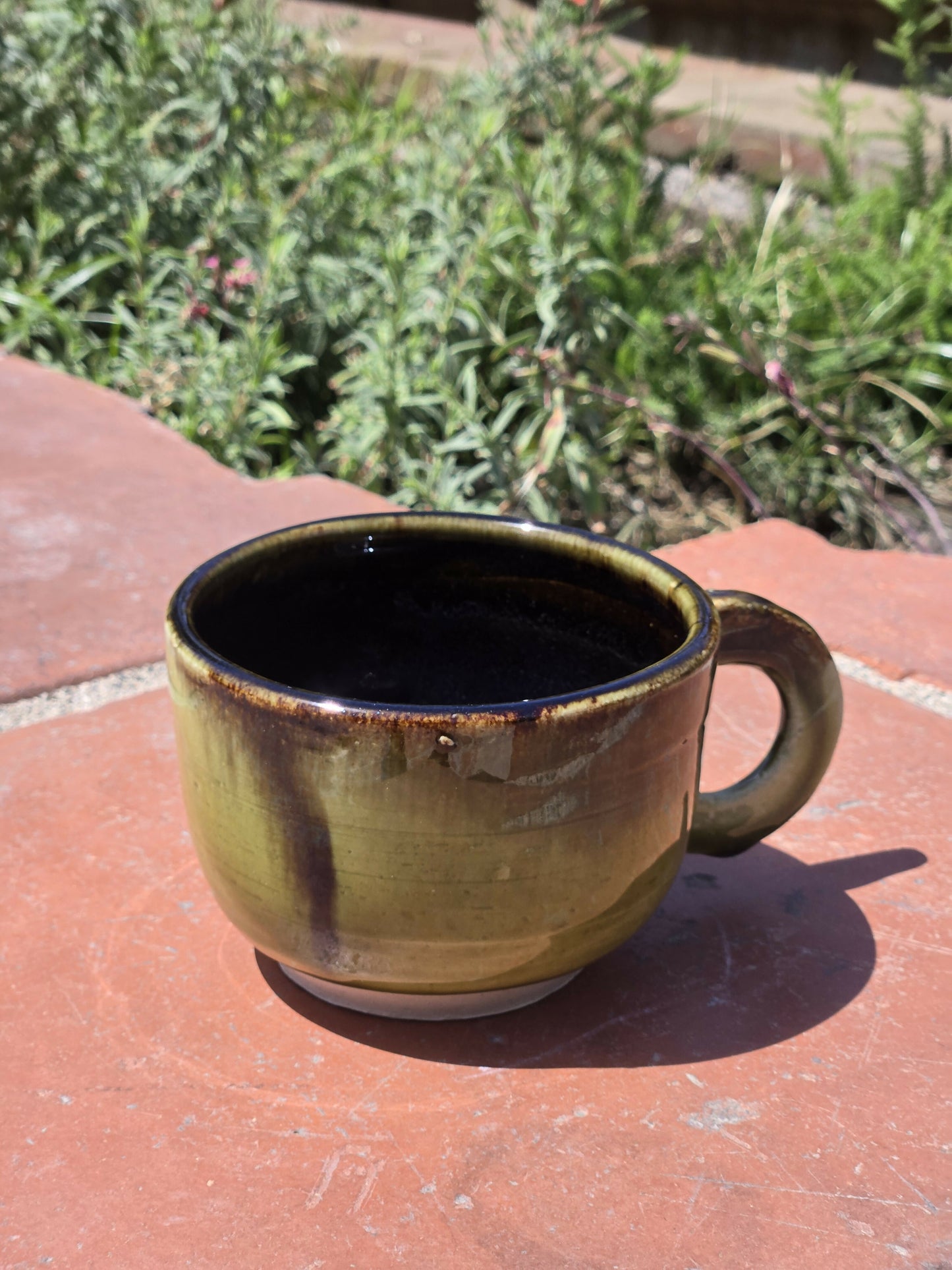 Black and Green Medium Cup