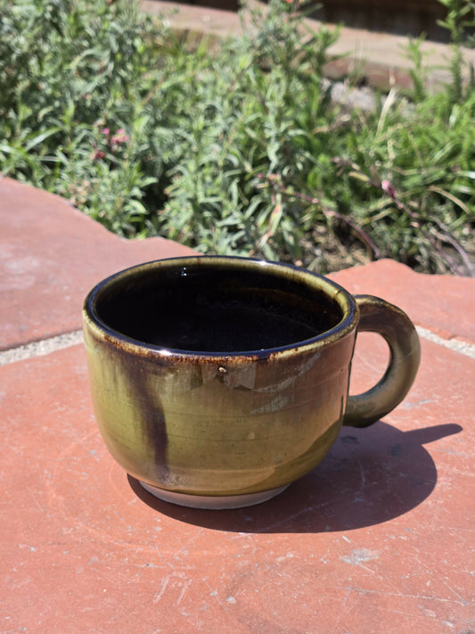 Black and Green Medium Cup