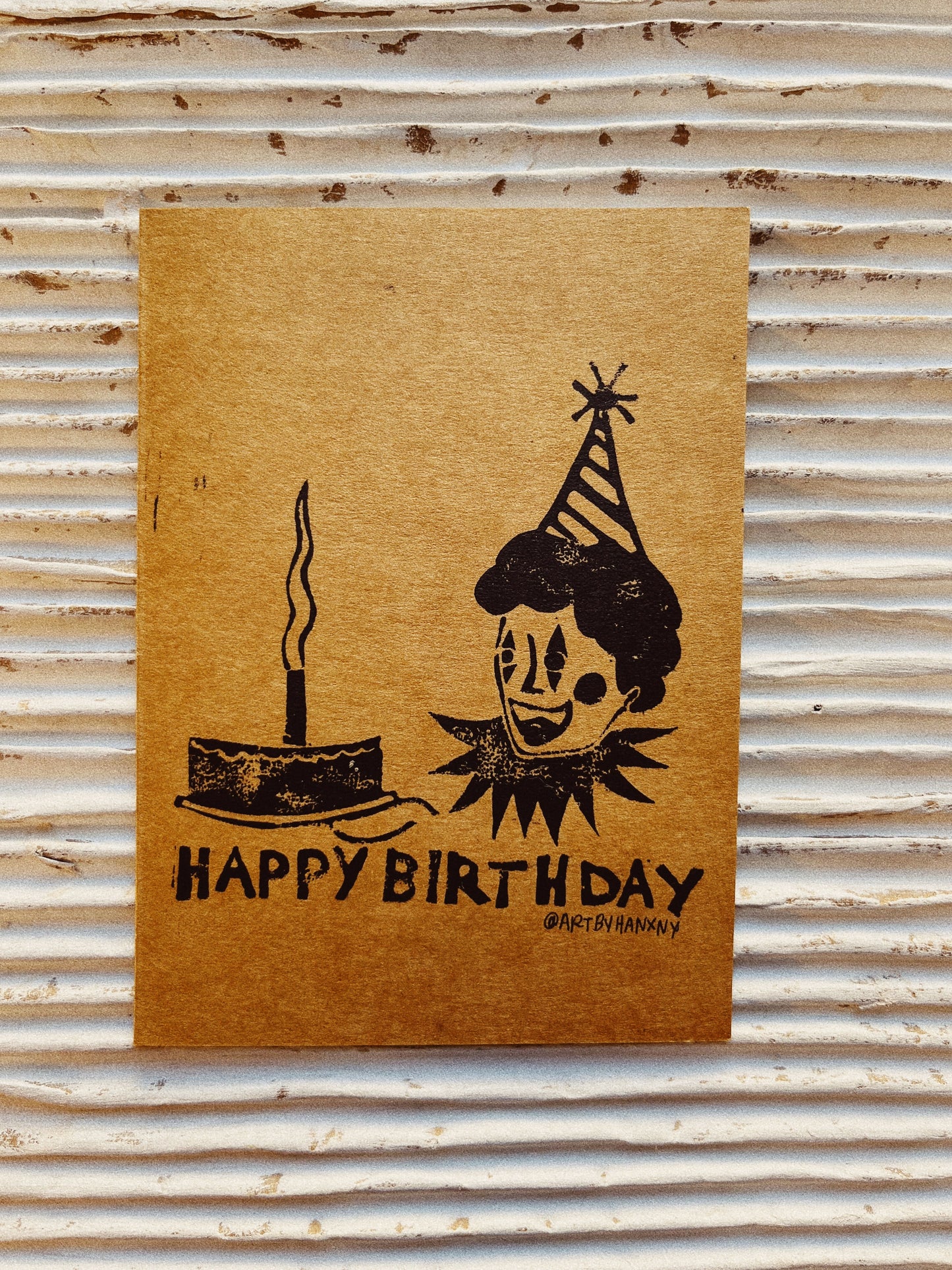 clown says happy birthday