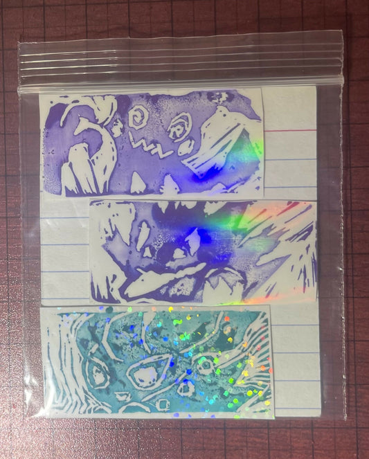 Ghost type Poke stamps (mimikyou gengar and Misdreavous)