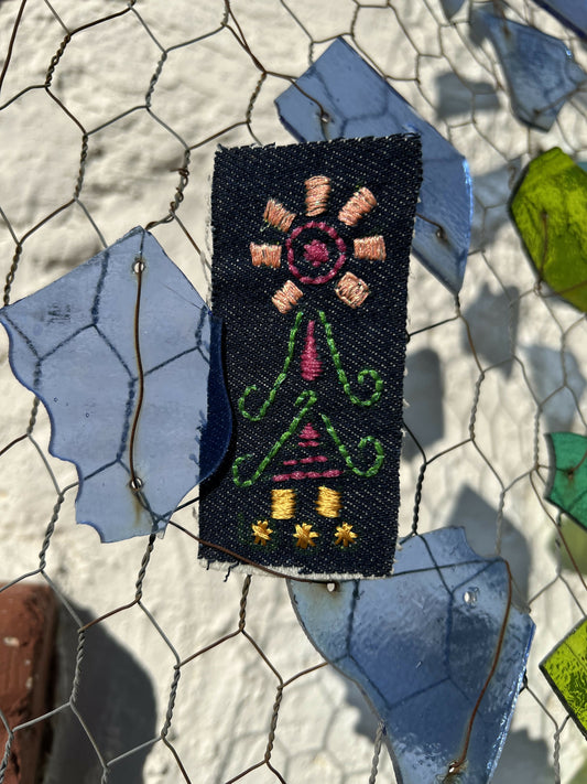 Ancient Mexican sunflower glyph