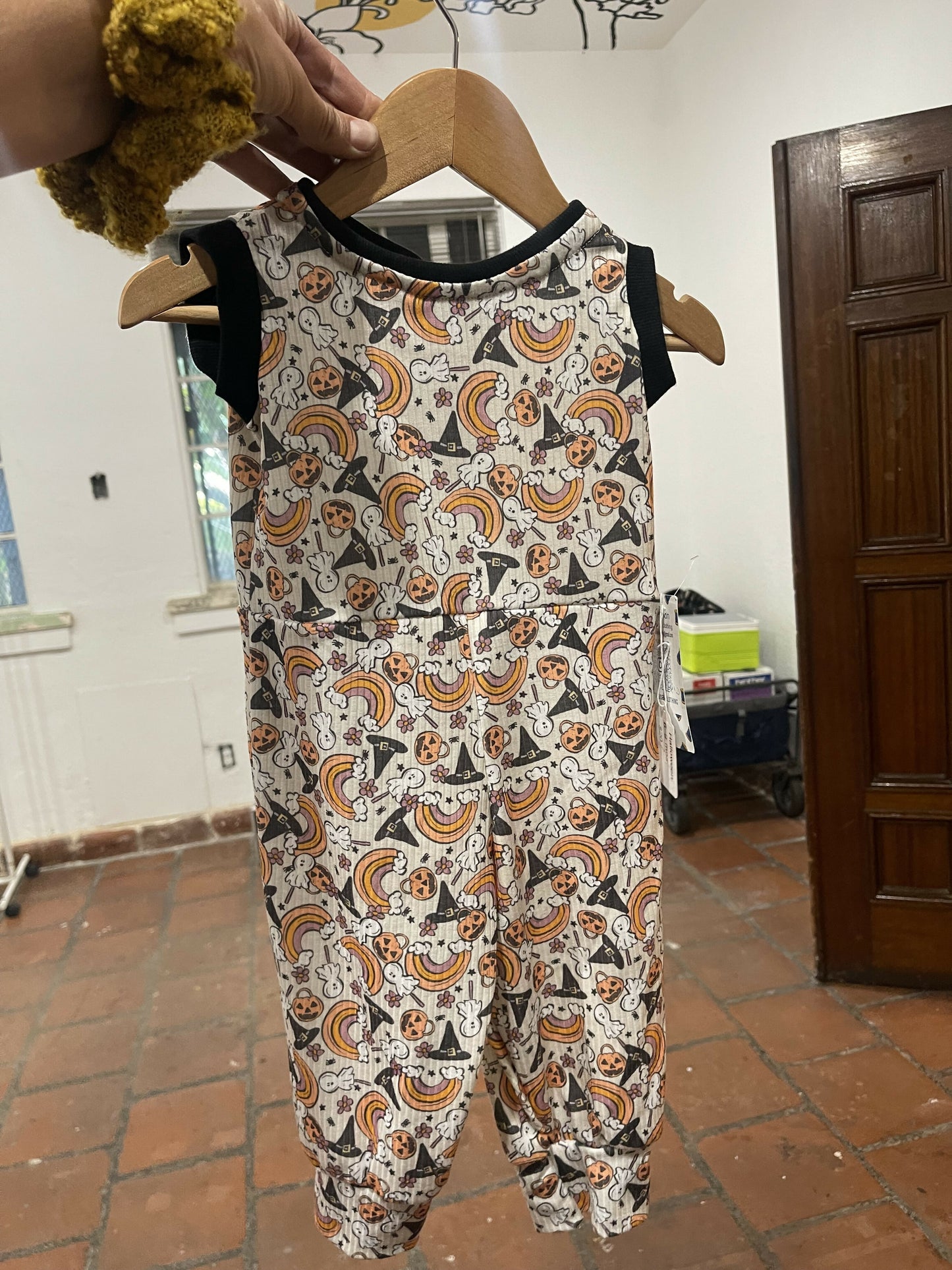 Pumpkin pant romper