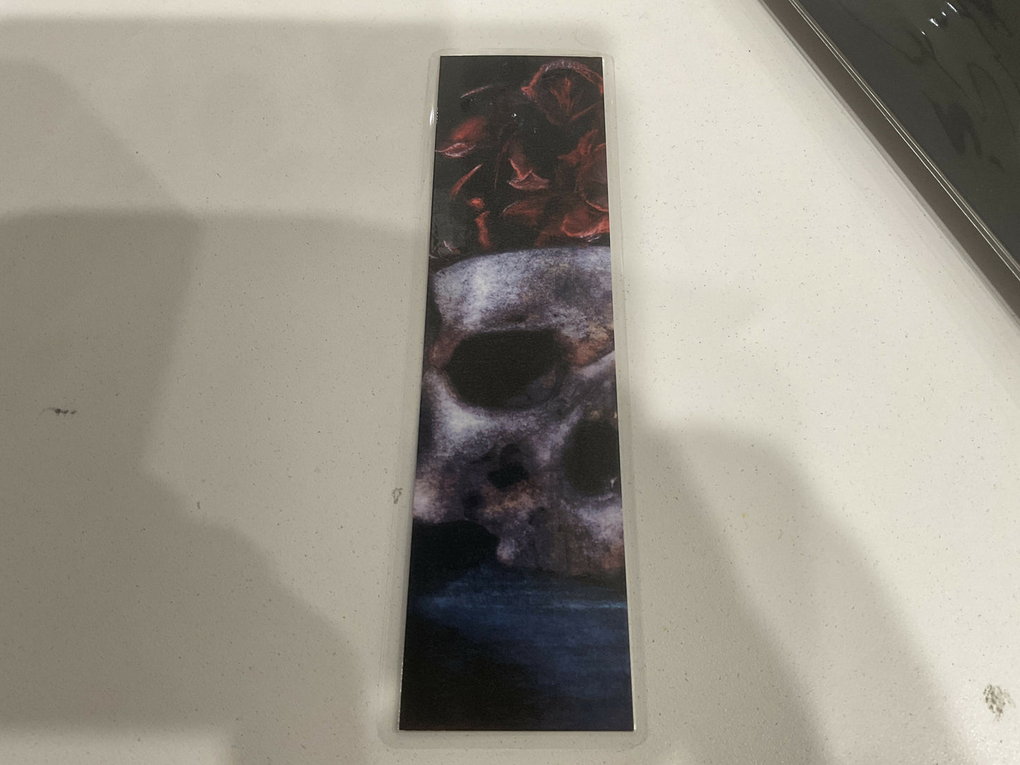 Momento mori double sided bookmark