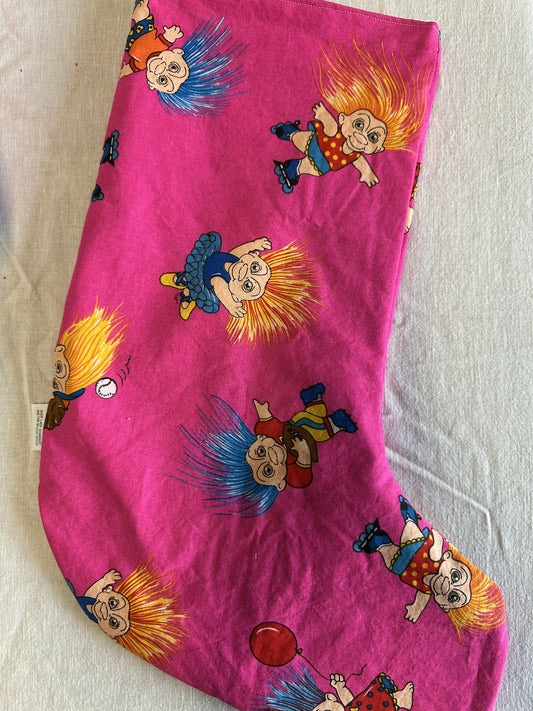 Pink Trolls Stocking