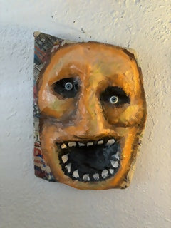 No Estoy Bien Papier Mache Painted Art Piece