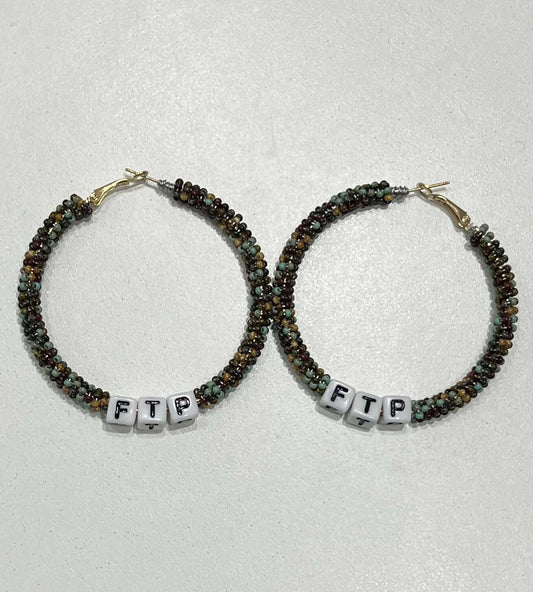 FTP Earth Tone Beaded Earrings