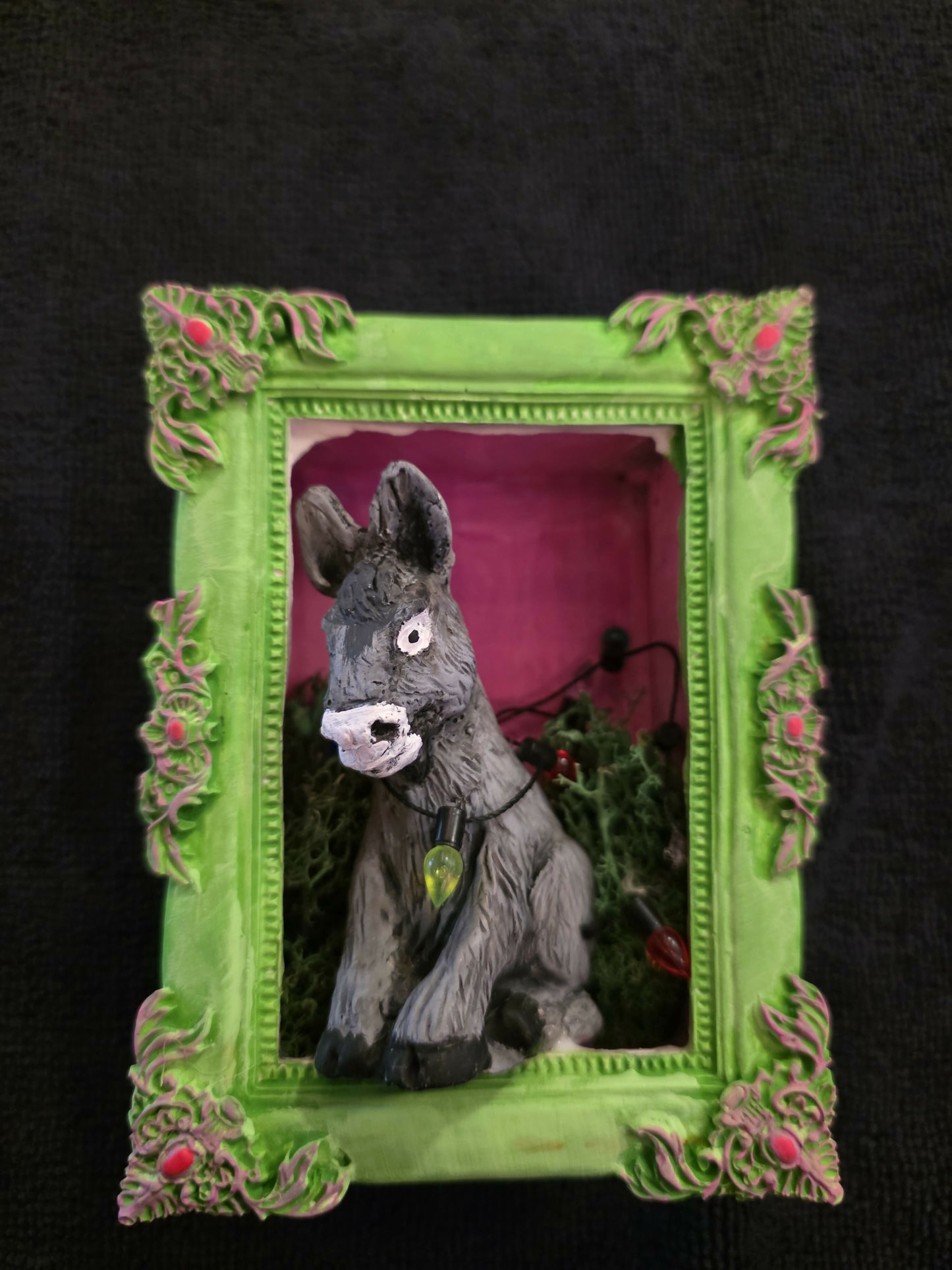 Donkey mini shadow box
