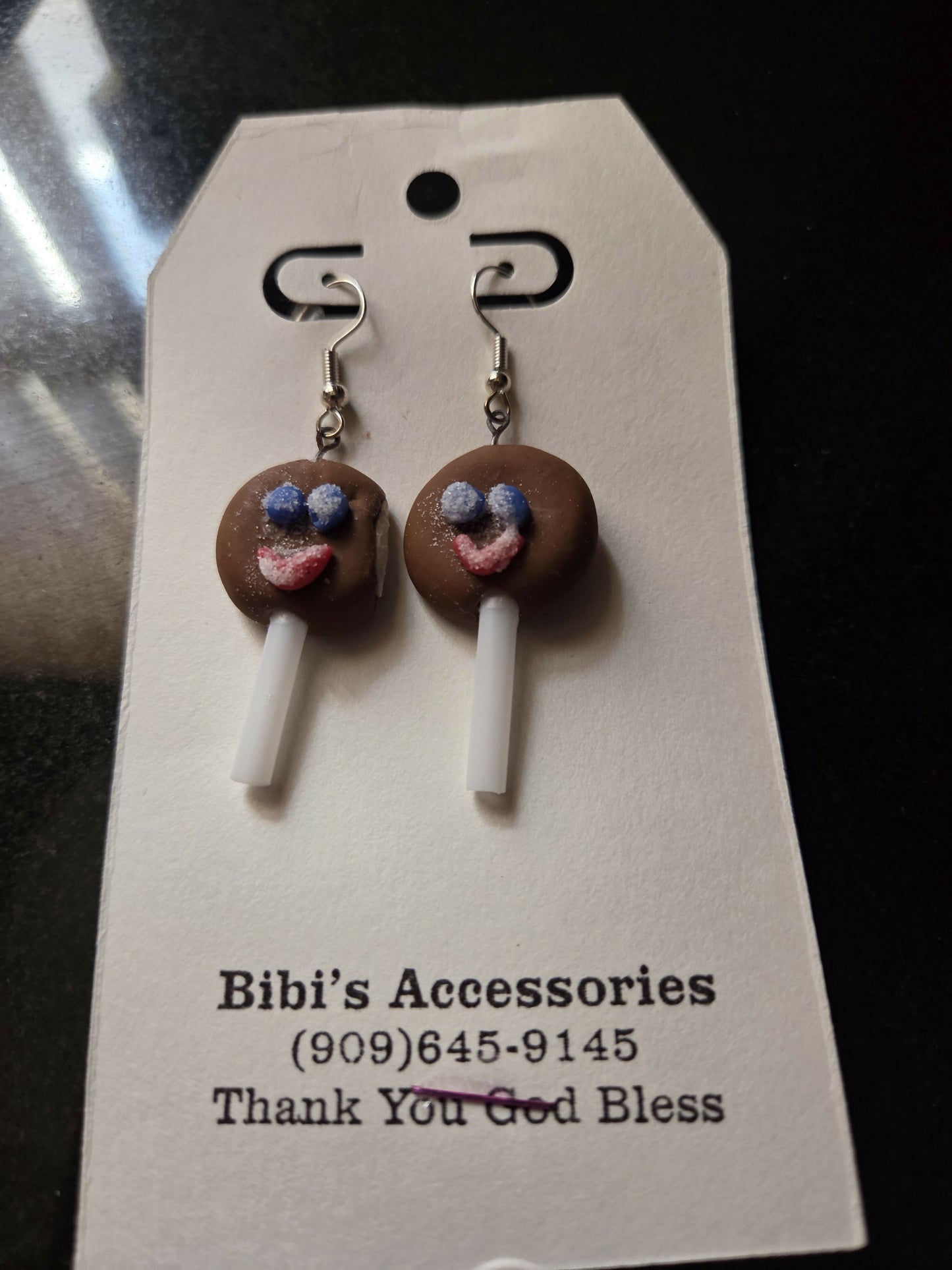 Aretes dona chocolate