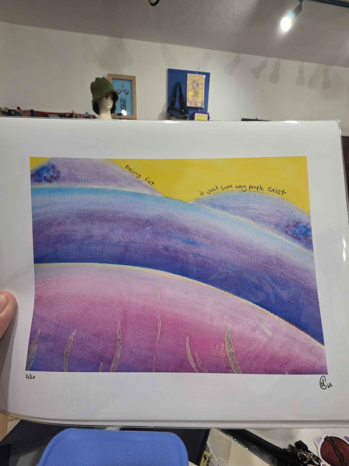 A work in progress print