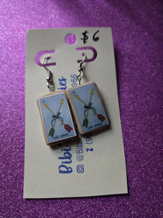 Aretes loteria las jaras