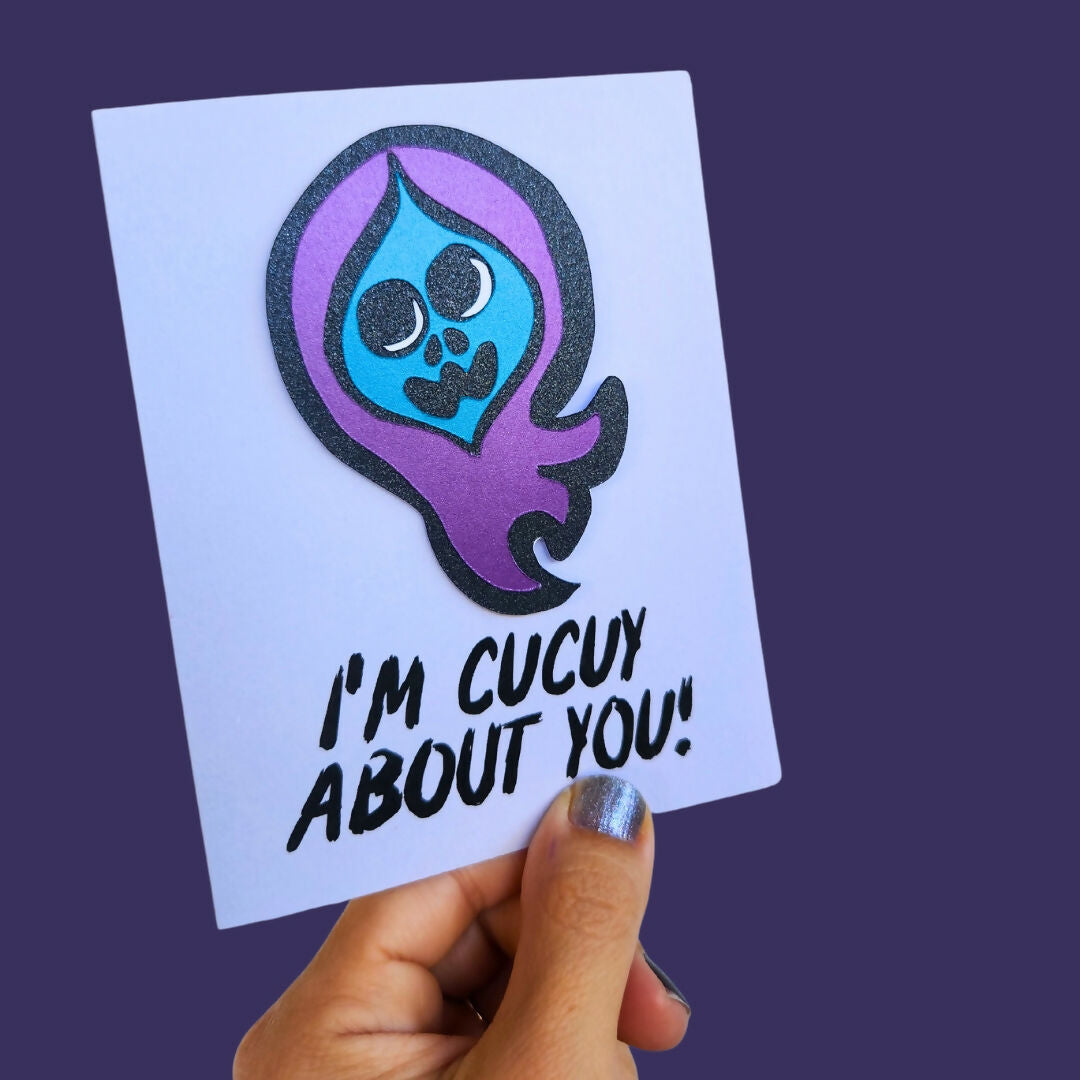 Cucuy About You Los Espookies Handmade Card
