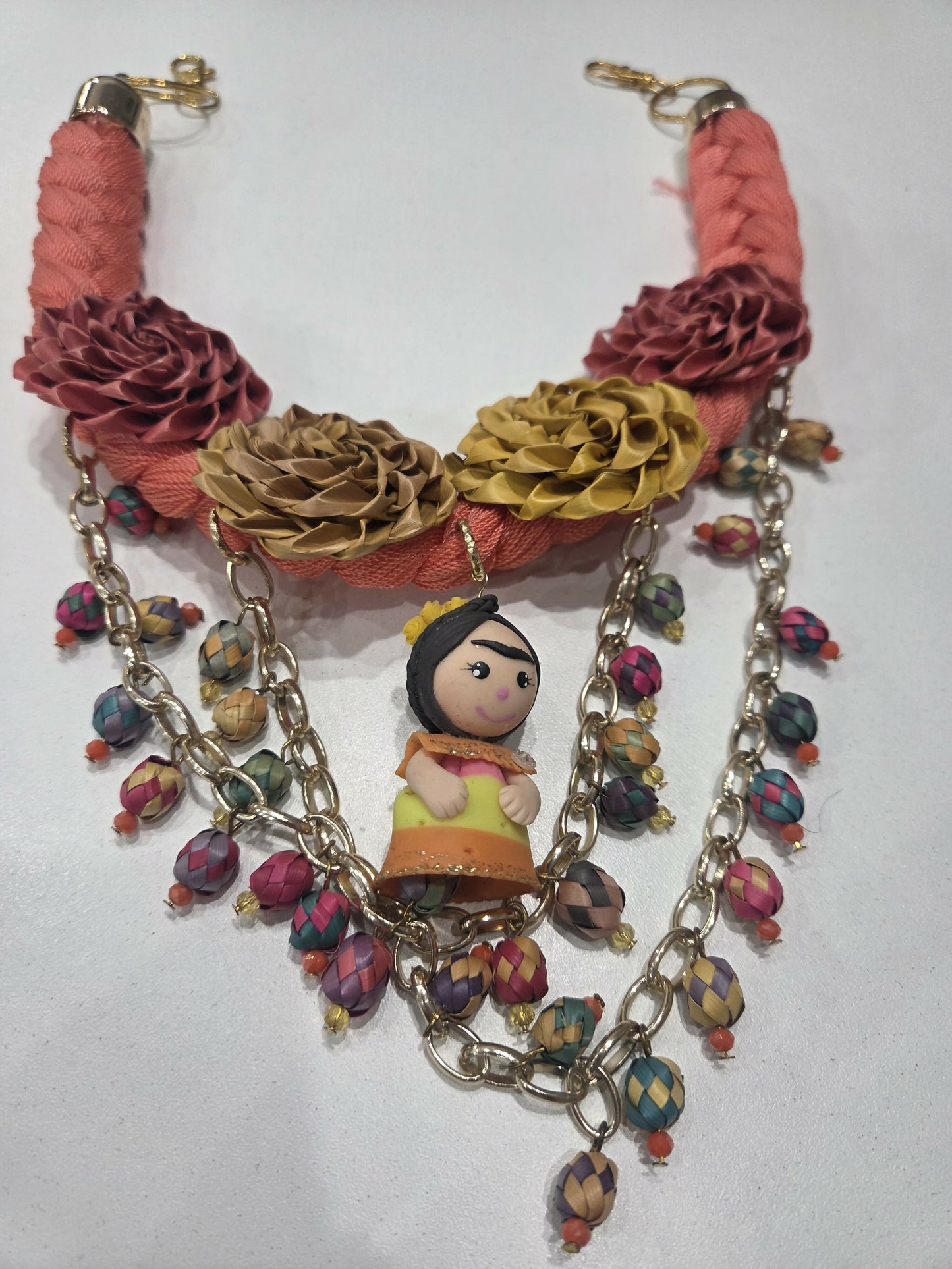 Purse chain frida flores de palma