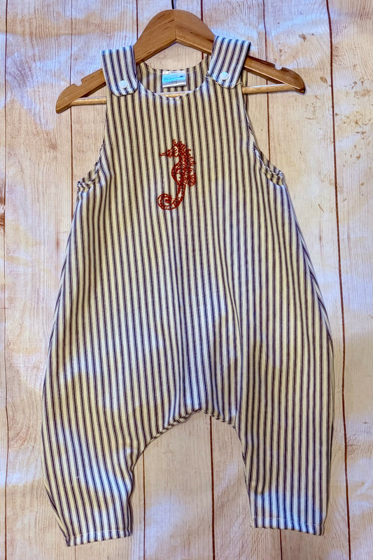 Nautical Romper Sea Horse