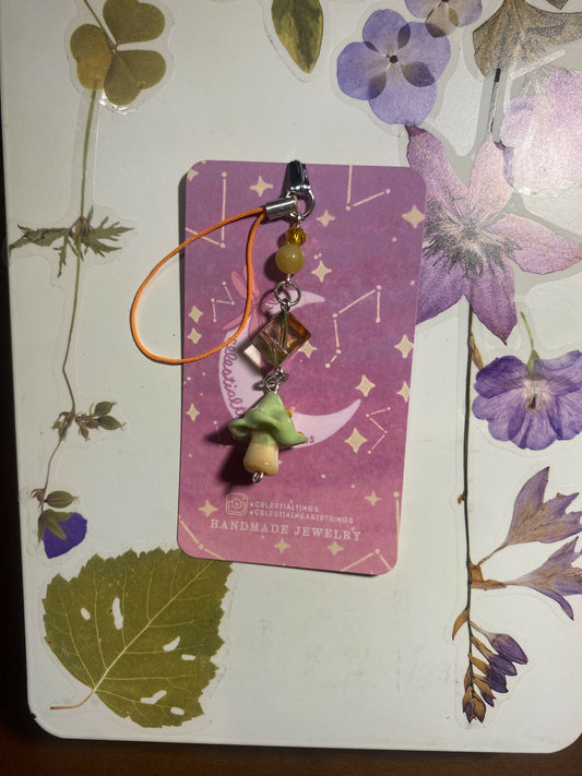Mushroom phone charm