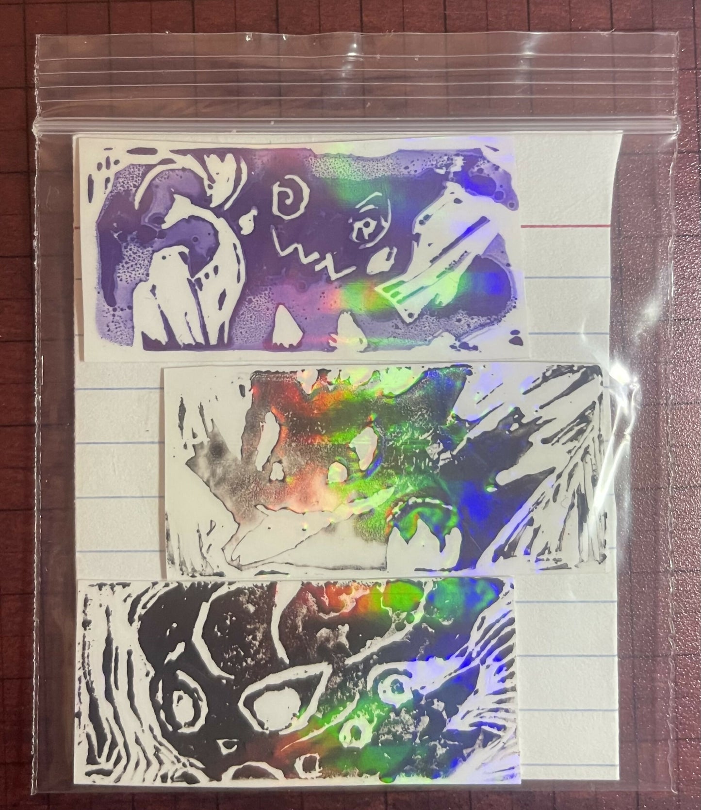 Ghost type Poke stamps (mimikyou gengar and Misdreavous)