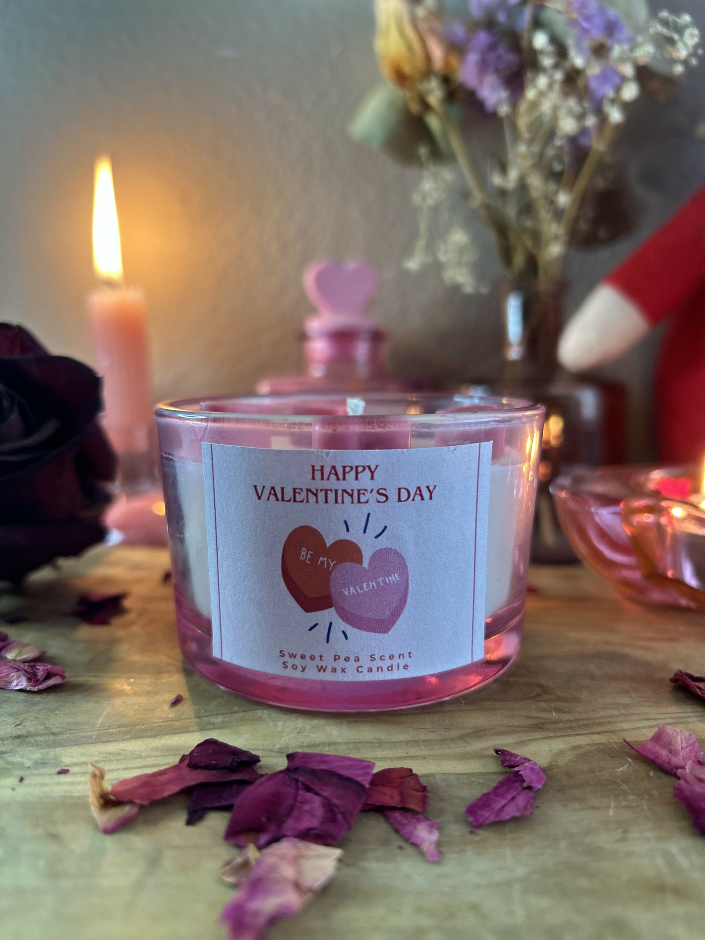 Happy Valentines Day Soywax Candle