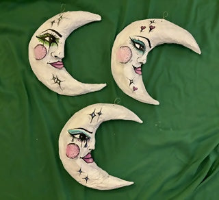 Luna Maquillada Paper Mache Wall Art
