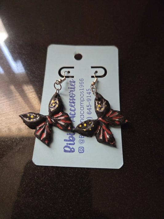 Aretes mariposa monarca