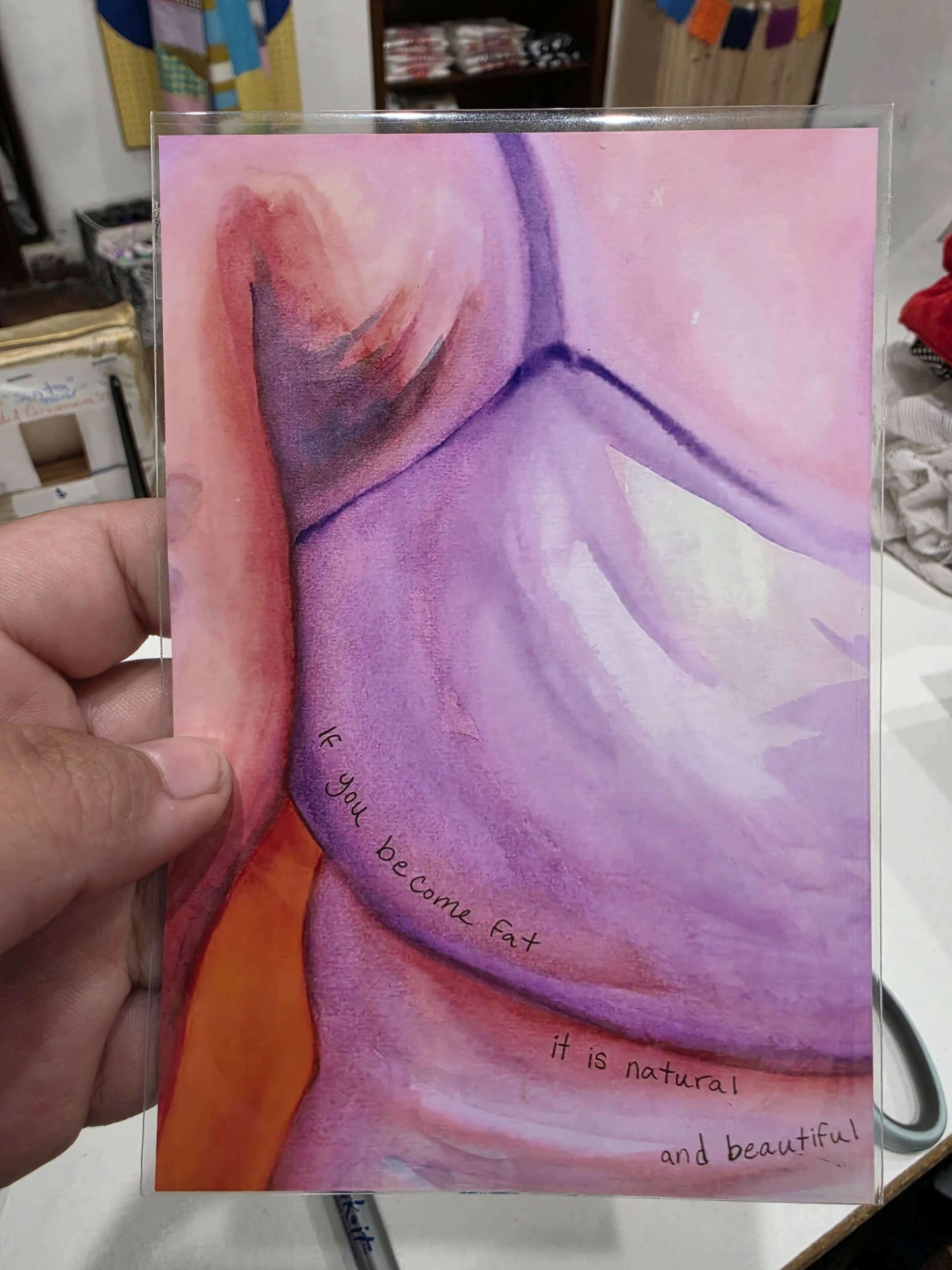 a work in progress art print