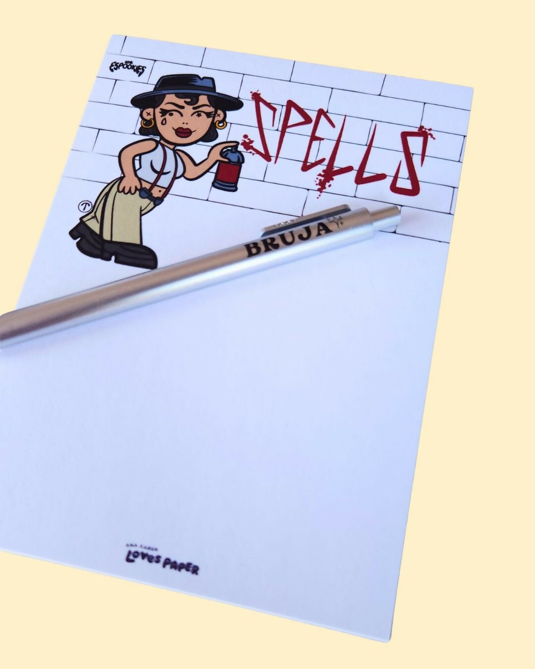 Spells 5x7 Los Espookies Notepad