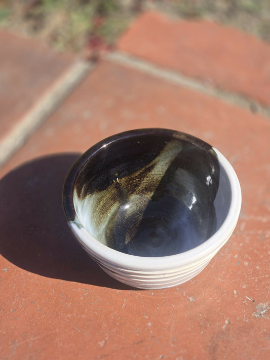 Black and White Marbled Small Bowl