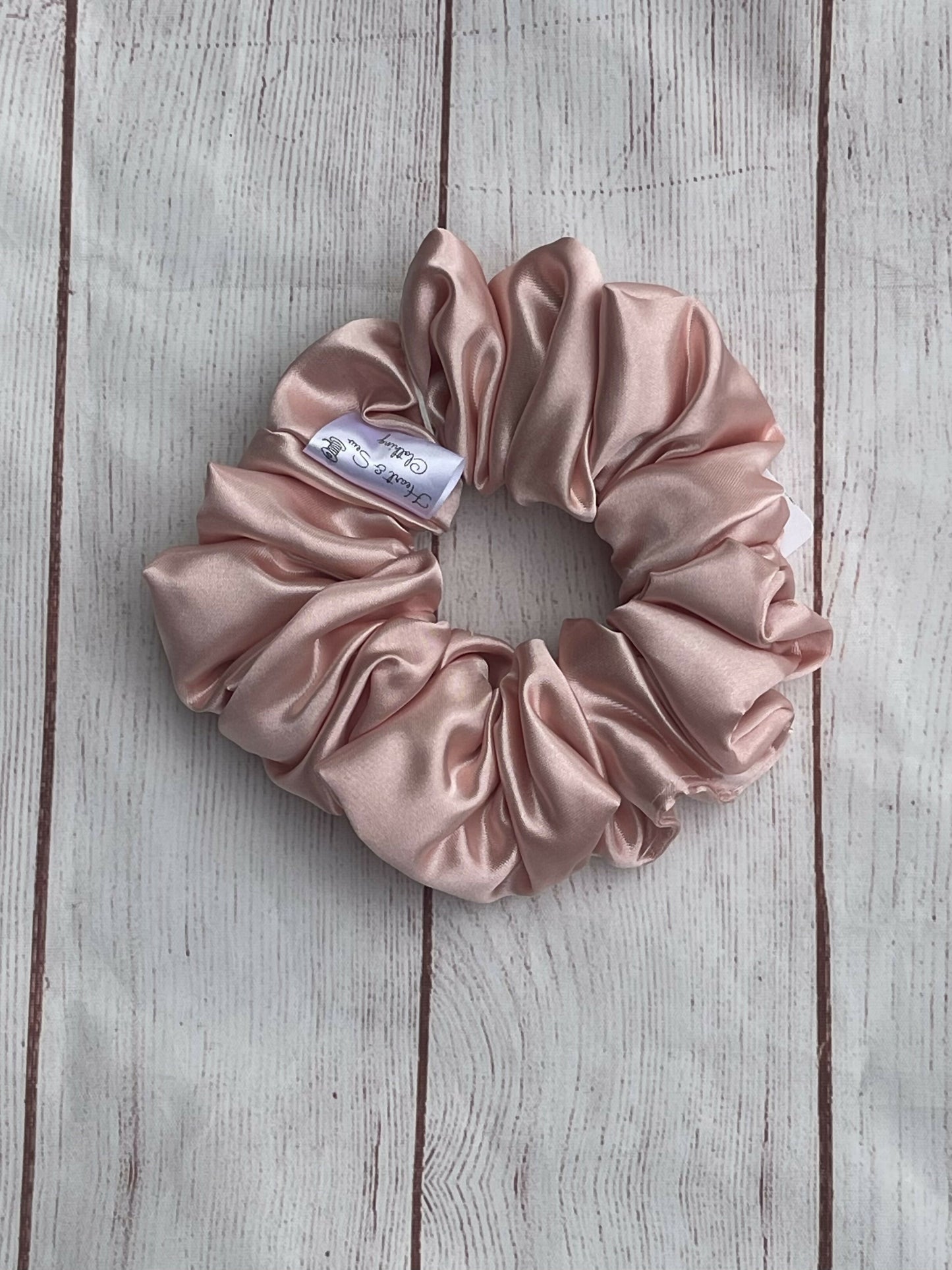 Pink Silky Scrunchie