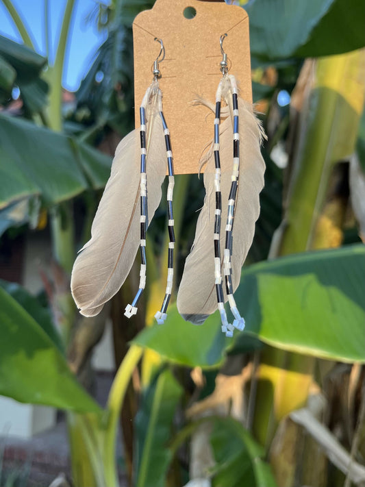 Short Feather Earrings