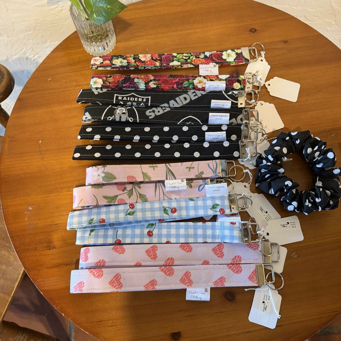 Large keychain wristlets