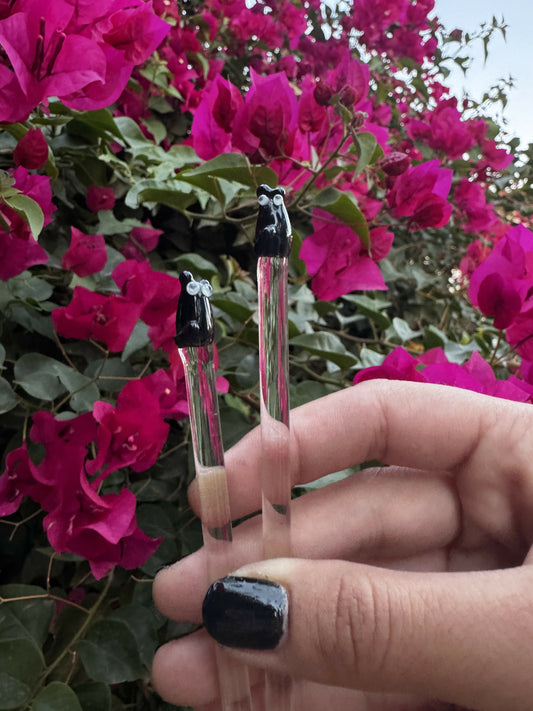 BLACK Cat Swizzle Sticks
