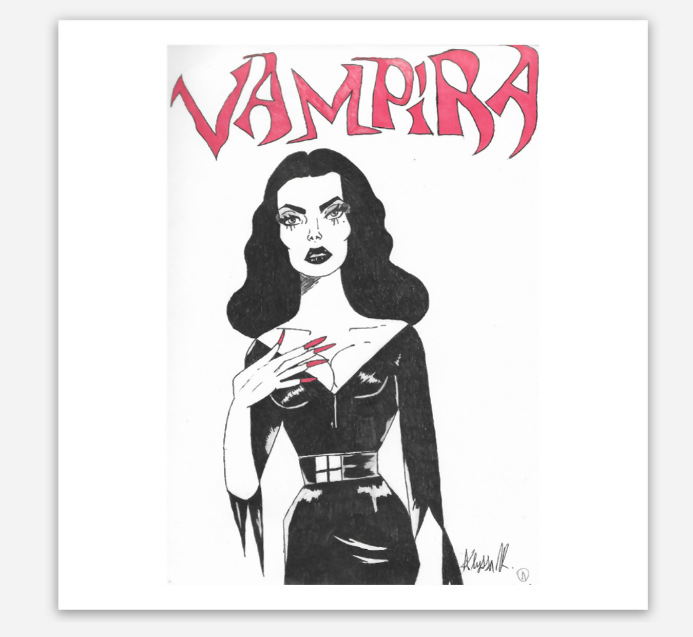 Vampira Sticker
