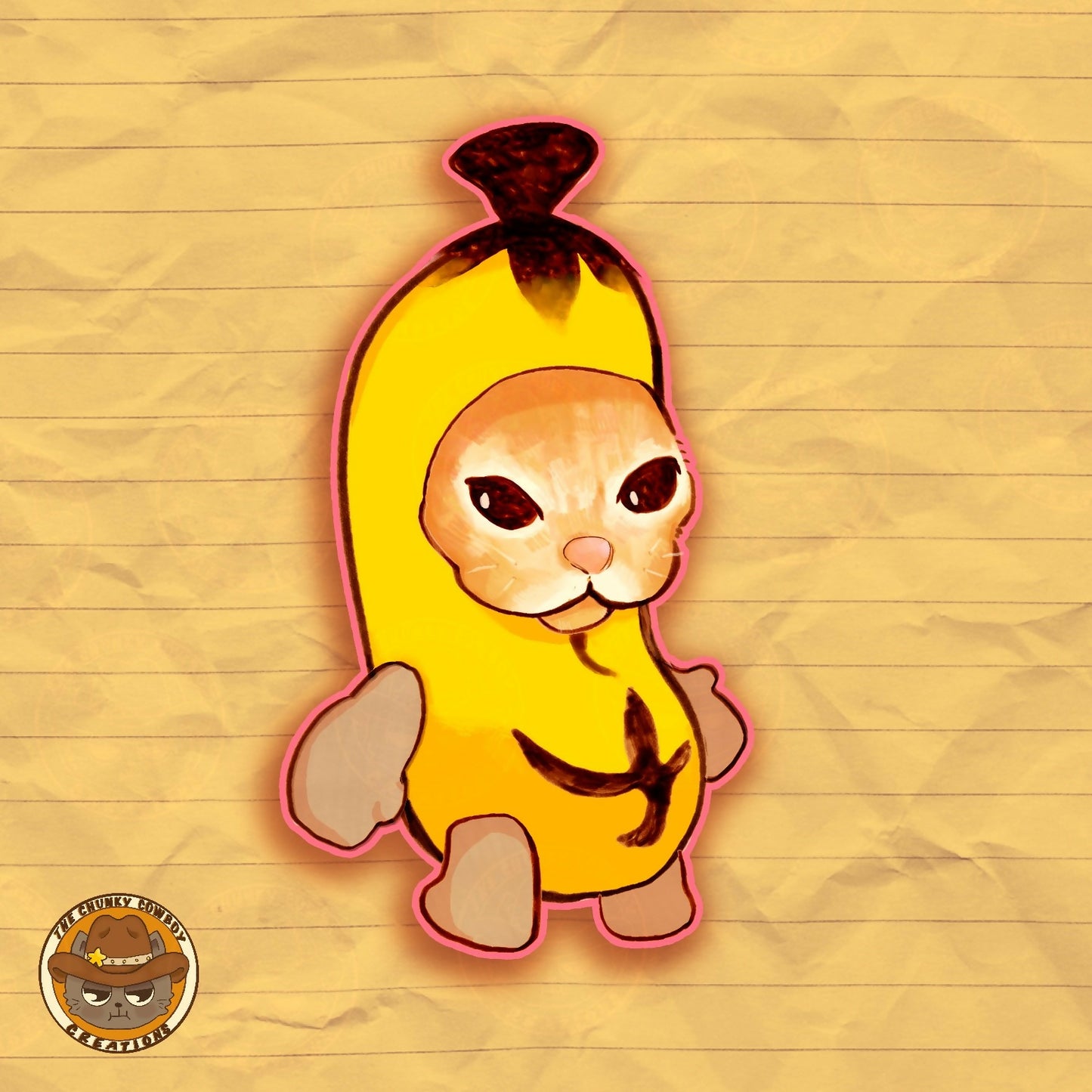 Banana Cat Sticker