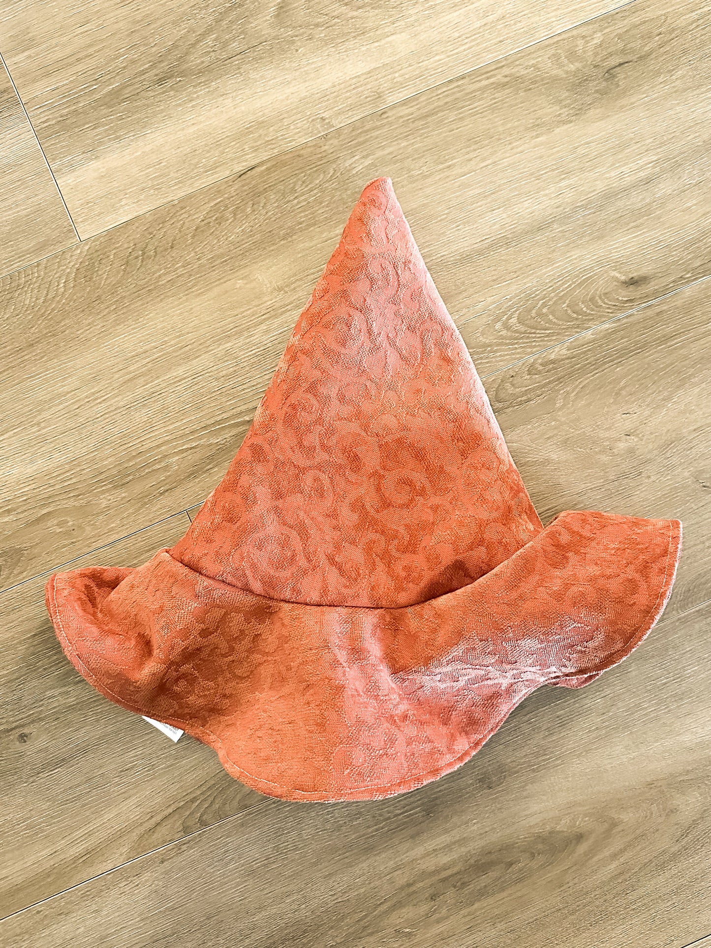 Rust Baroque Print Reversible Witch Hat