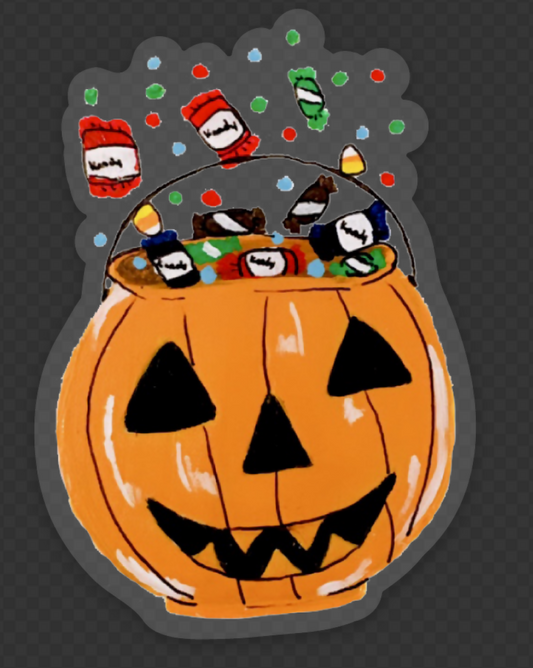 Halloween Bucket Sticker
