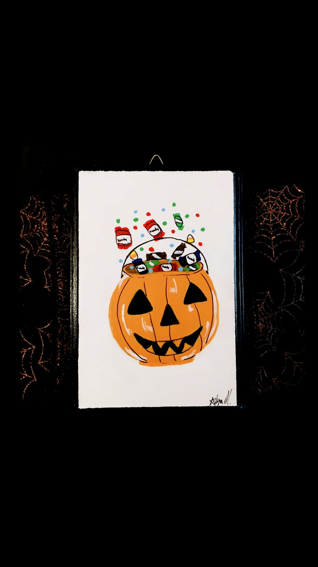 Halloween Bucket Painting