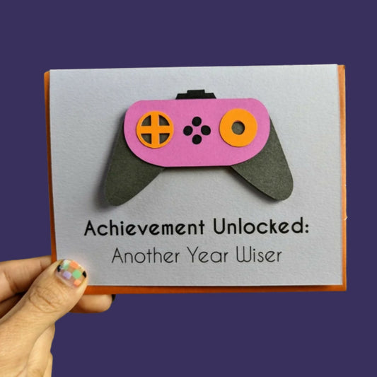 Achievement Unlocked Handmade Card