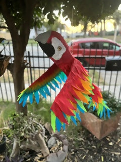 Red Macaw Parrot Piñata