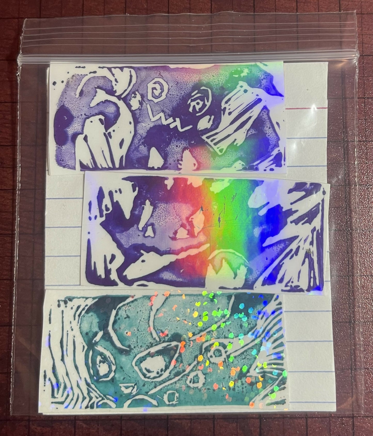 Ghost type Poke stamps (mimikyou gengar and Misdreavous)