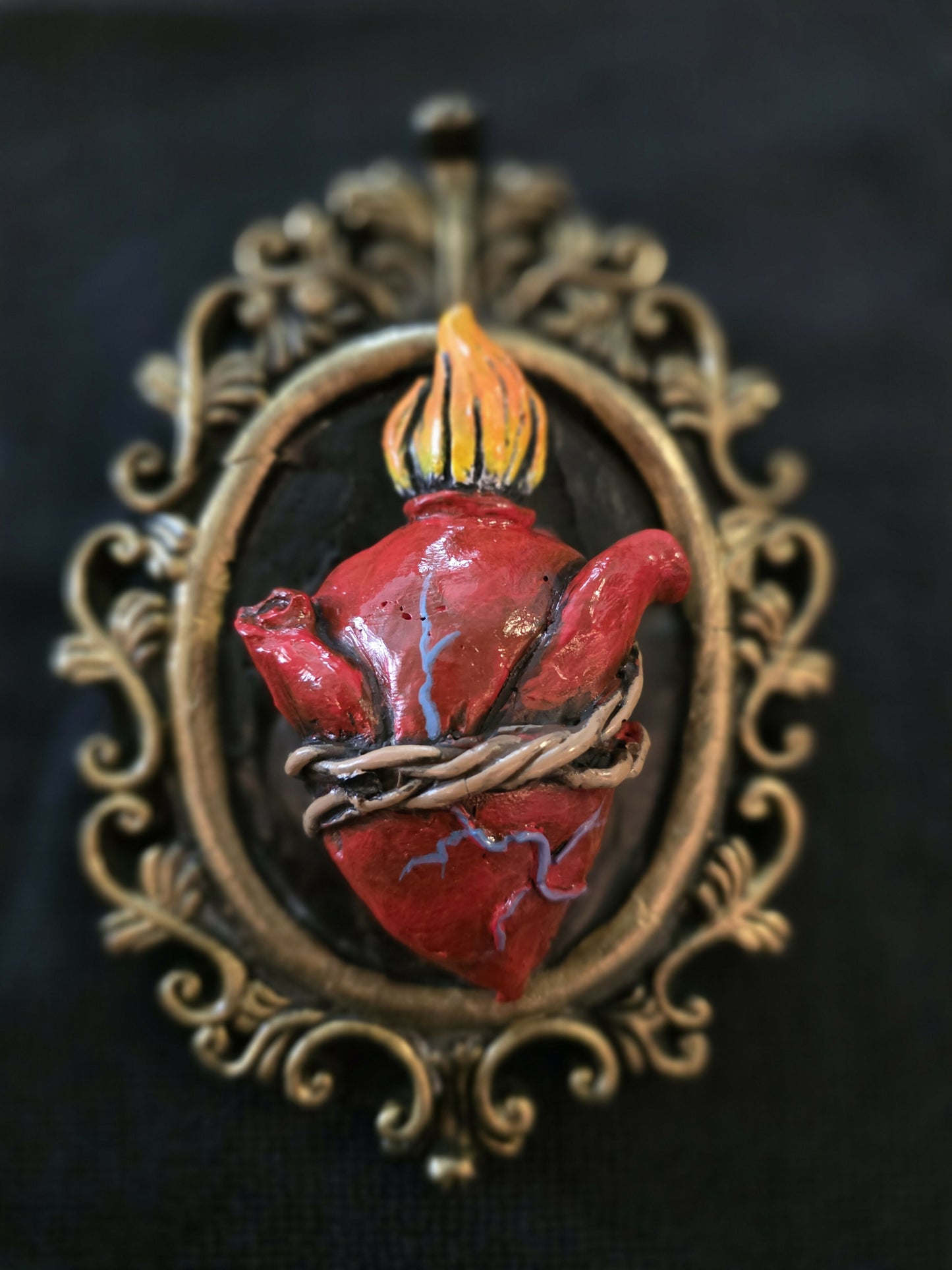Sacred heart with frame