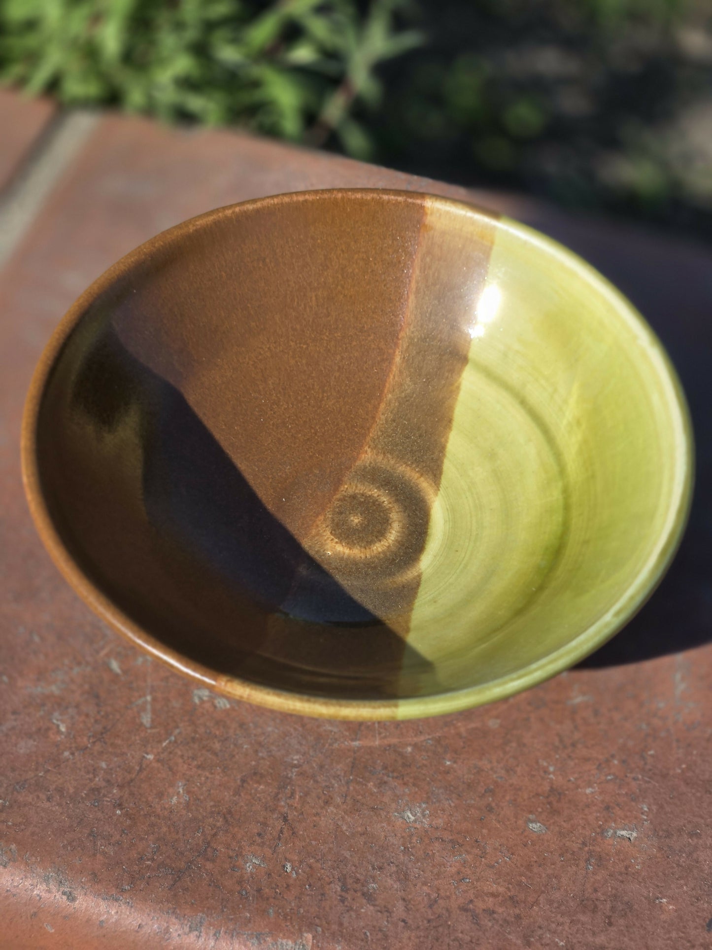 Green and Brown Bowl