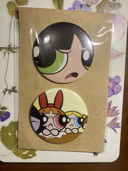 Power puff girls pin set (2)