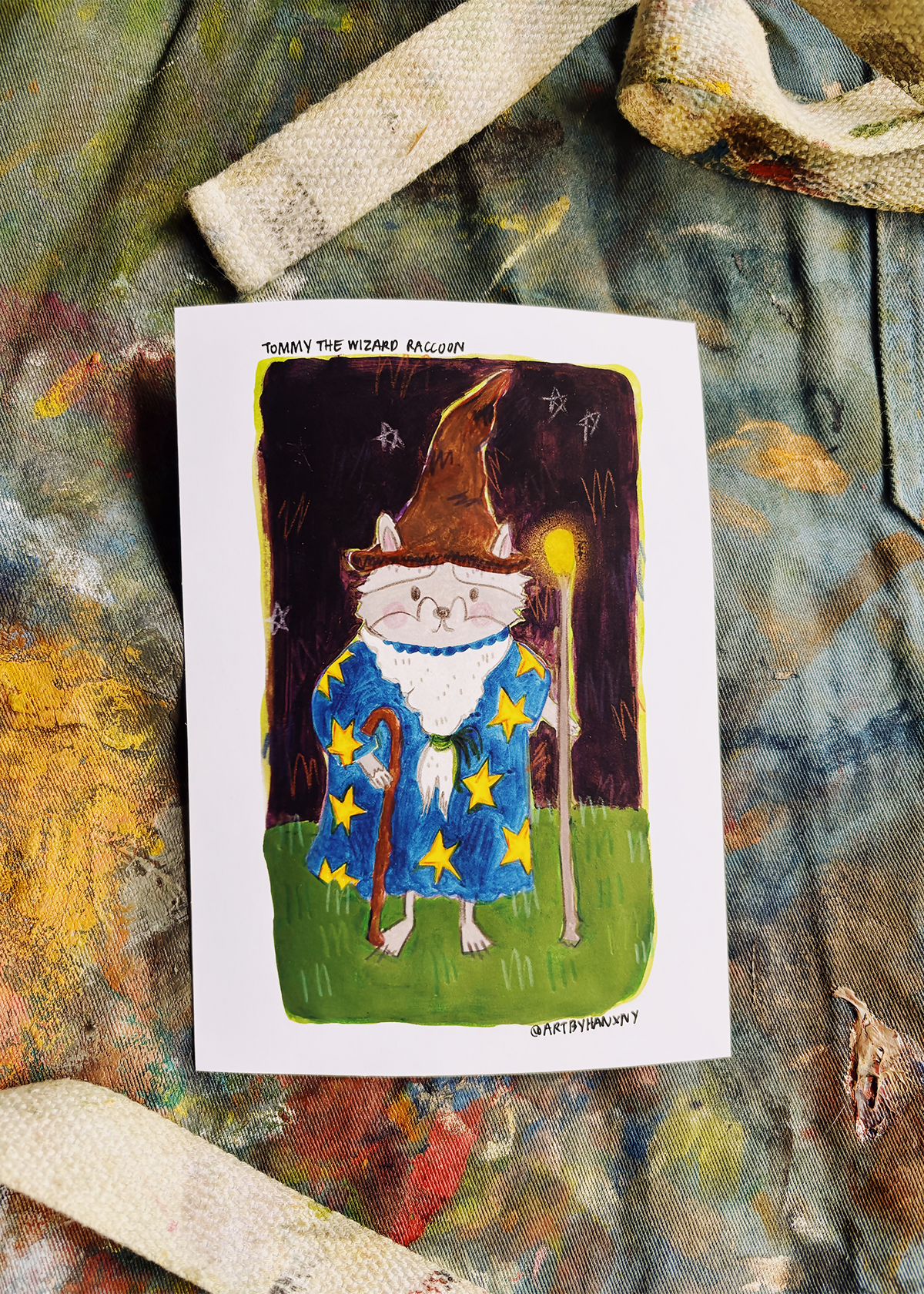 nocturnal creatures acrylic painting prints