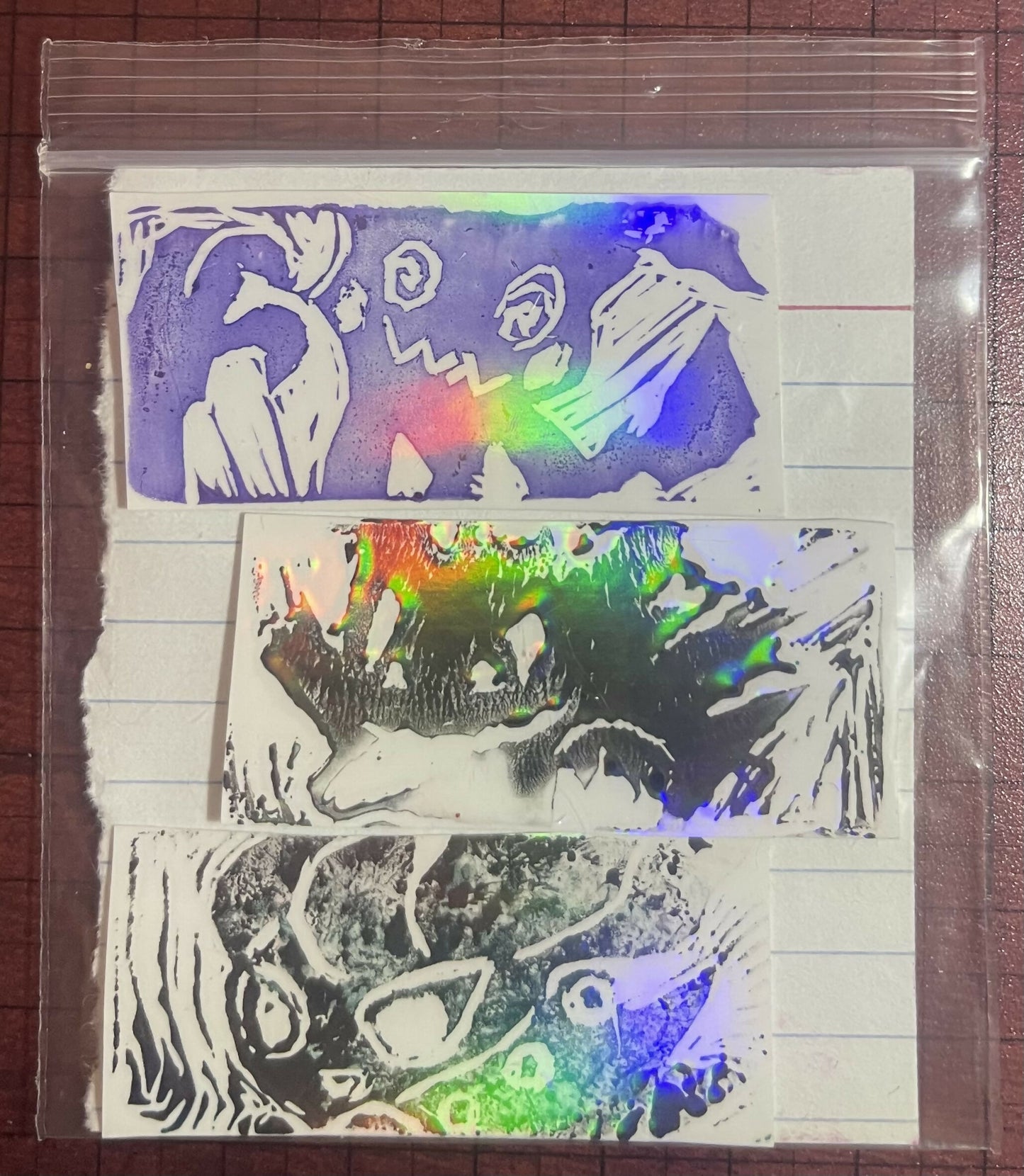 Ghost type Poke stamps (mimikyou gengar and Misdreavous)
