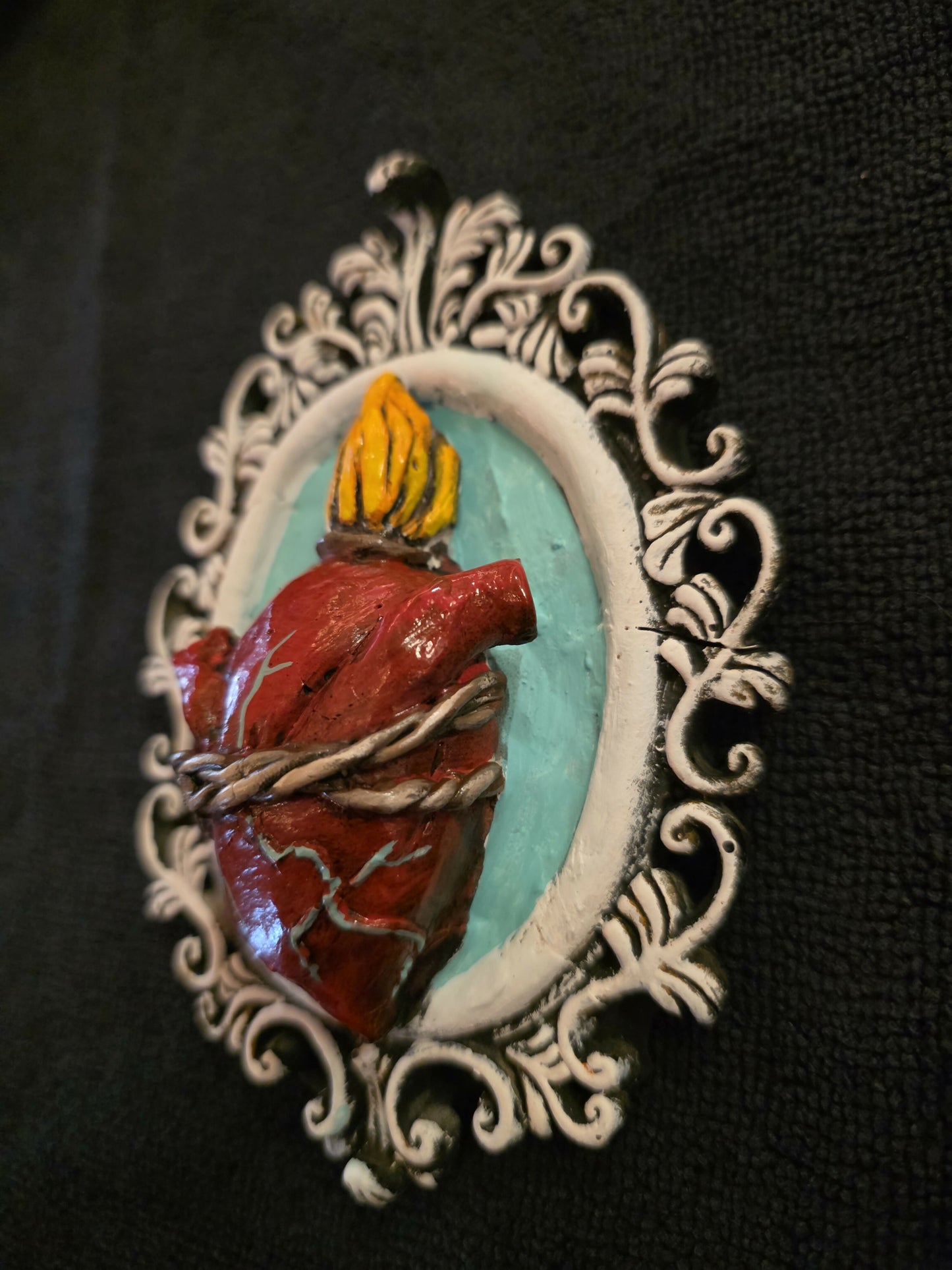 Sacred heart with frame